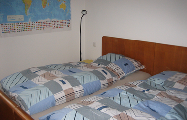 Schlafzimmer mit Doppelbett | © Neckar-Zaber-Tourismus e.V.