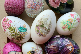 Ostereier-Kunstwerke | © Christa Treiber