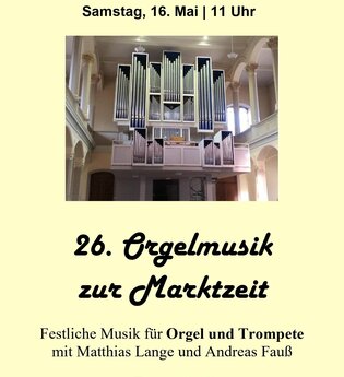 Orgelmusik zur Marktzeit beim Eberbacher Frühling