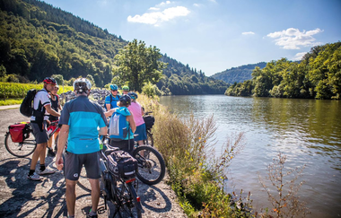 Radlerpause im Romantischen Neckartal