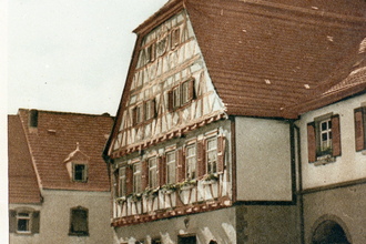 Altes Bild des Rathauses Sinsheim