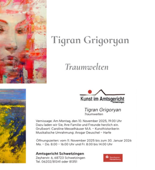 Traumwelten von Tigran Grigoryan | © Amtsgericht Schwetzingen