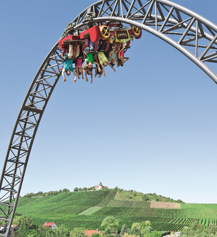 Achterbahn Karacho | Erlebnispark Tripsdrill | © Tripsdrill