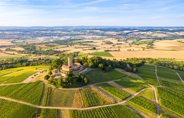 Burg Steinsberg aus der Vogelperspektive | © Stadtverwaltung Sinsheim