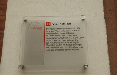 Altes Rathaus in Schriesheim | © Landratsamt Rhein-Neckar-Kreis