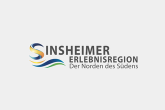 Logo der Sinsheimer Erlebnisregion mit farbigem Wellenmuster und Text | © Unbekannt