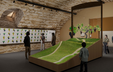 Modellbild der geplanten Ausstellung in der Deutschen Weinwelt | Brackenheim | © Deutsche Weinwelt