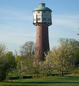 Edinger Wasserturm in Edingen-Neckarhausen | © Landratsamt Rhein-Neckar-Kreis