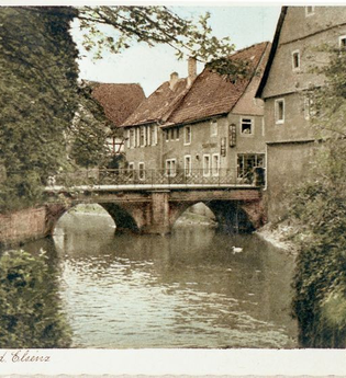 historische Aufnahme Friedensbrücke mit Elsenz | © Unbekannt
