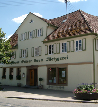 Gasthaus Grüner Baum | Biergarten & Metzgerei | Brackenheim-Botenheim | © Neckar-Zaber-Tourismus e.V.