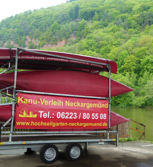 Kanuverleih in Neckargemünd