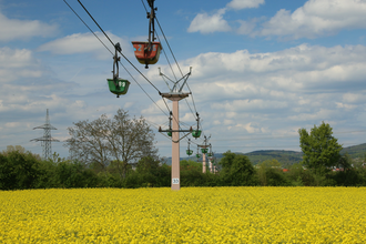 Materialseilbahn (Lorenseilbahn) zwischen Leimen und Nußloch | © Beate Otto