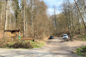 Wanderparkplatz am Wald