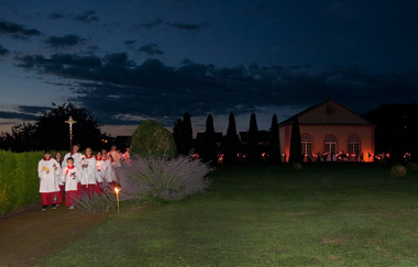 Pfarr- und Wallfahrtskirche St. Johannes Baptist in Hirschberg-Leutershausen | © Dorothea Burkhardt