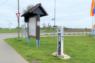 Radservicestation am Ortsende | © Landratsamt RNK