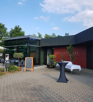 Außenansicht Stadthalle | Restaurant Bürgerstube Lauffen | © Neckar-Zaber-Tourismus e.V.