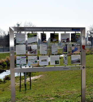 Stadtrundgang Station 12: Hochwasserschutz- und Ökologieprojekt | © Stadtverwaltung Hockenheim