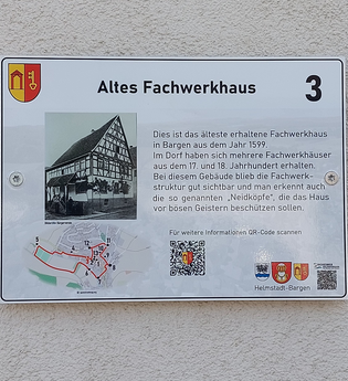 Bild von der Tafel Nr 3 der Gemeinde Helmstadt-Bargen | © Gemeinde Helmstadt-Bargen