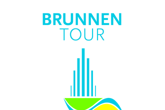 Buntes Logo in gelb,grün, gelb und blau der Brunnenregion | © Stadt Sinsheim