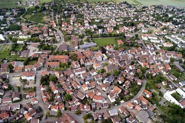 Luftbild Stadtmitte Güglingen | © Stadt Güglingen