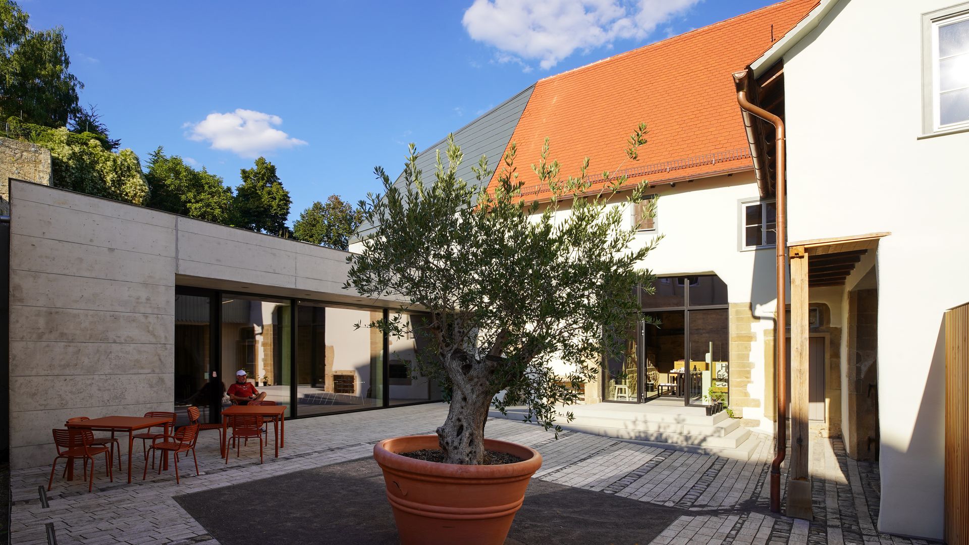 Innenhof des Museums Hölderlinhaus in Lauffen