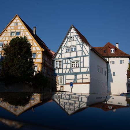 Fachwerkhäuser in der Brackenheimer Innenstadt