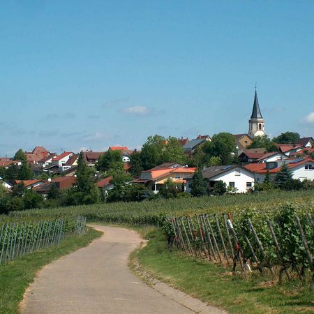 Blick auf den Ort Neckarwestheim